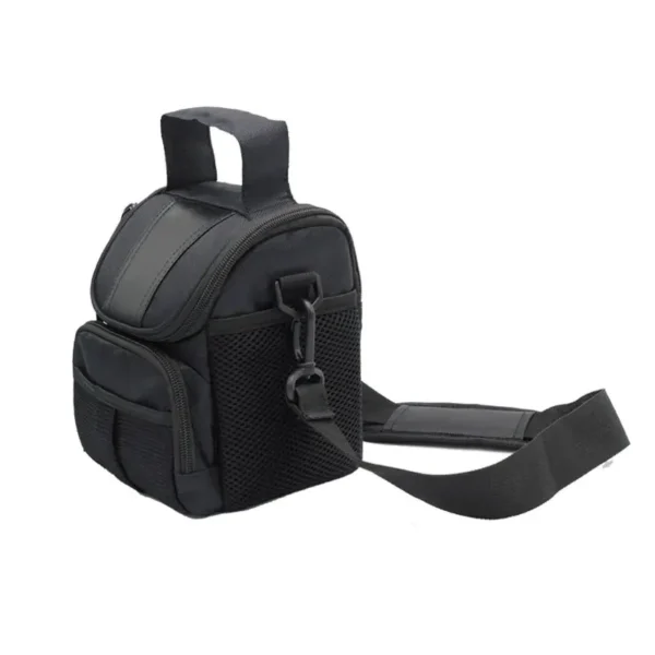 black camera bag side