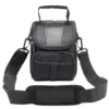 black camera bag front