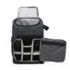 empty camera and laptop bag front