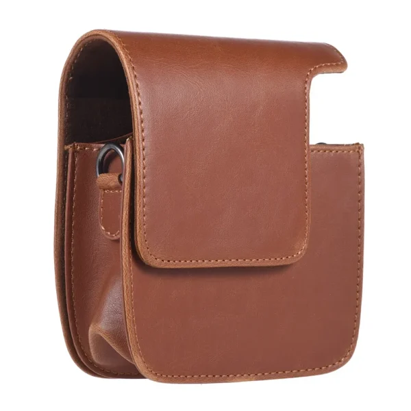 leather camera bag 3/4